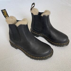 Dr. Martens Leonore Fur Lined Chelsea Boots